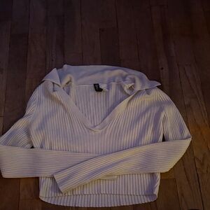 Dior Cream V-Neck Sweater